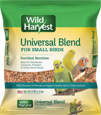 Wild Harvest Universal Blend Small Bird Food 3lb Fortified Nutrition Seed Mix