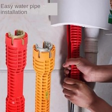 8 in1 Multifunction Faucet Wrench Water Pipe Tap Spanner Bath Sink Installer UK