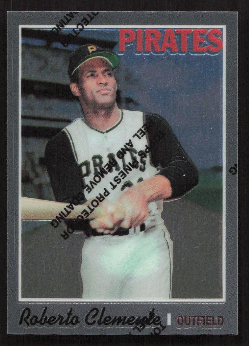1998 Topps Roberto Clemente Commemorative Reprint Finest #16 Card