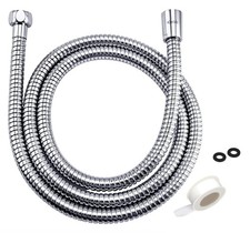 96-Inch Extra Long Stainless Steel Shower Hose   Flexible, Anti-Kink Handheld...