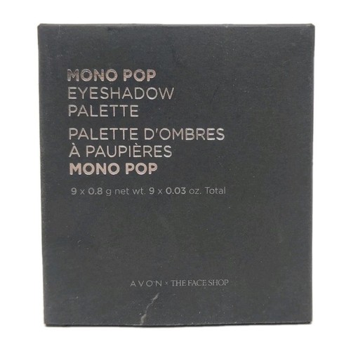 Avon Face Shop Mono Pop Eyeshadow Palette Mood Brown 01 9 x 0.8 g New Old Stock - 第 1/3 張圖片