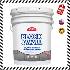 5 Gal. Liquid Rubber Waterproof Sealant for Block and Wall Applications