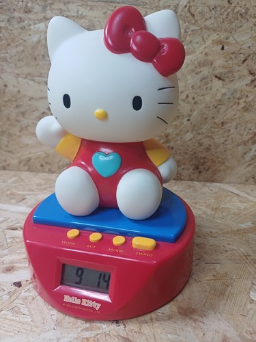 Hello Kitty Sanrio Zeon 3d Alarm Clock Vintage Collectable Retired Rare Working - Picture 4 of 21