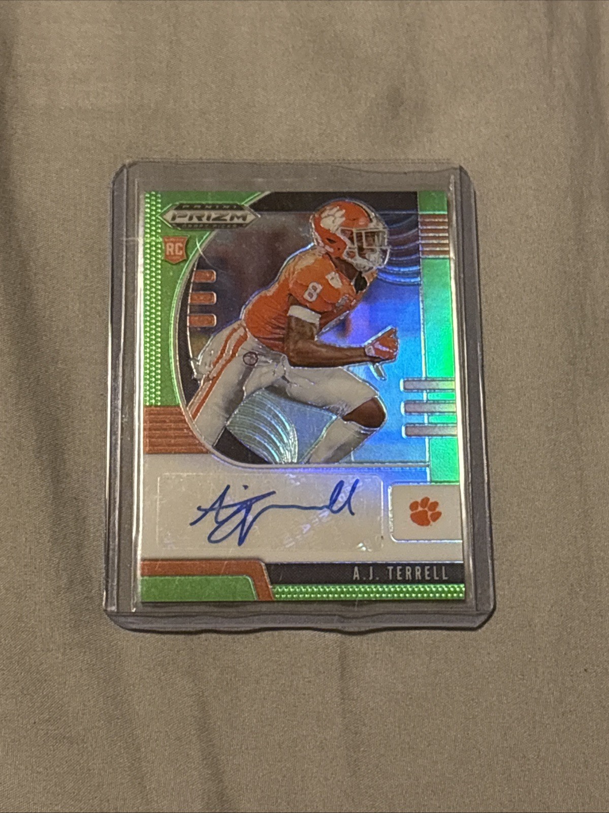 2020 Panini Prizm Draft Draft Picks Rookies A.J. Terrell Autograph RC #/125