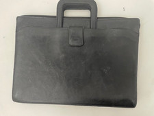 Fabulous Black Leather Texier Laptop IPad Briefcase Bag