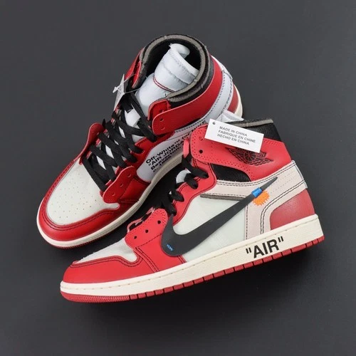 Talla 7-13 Jordan 1 Retro OG x Off-White High Chicago AA3834-101 Nuevo Foto 3 de 4