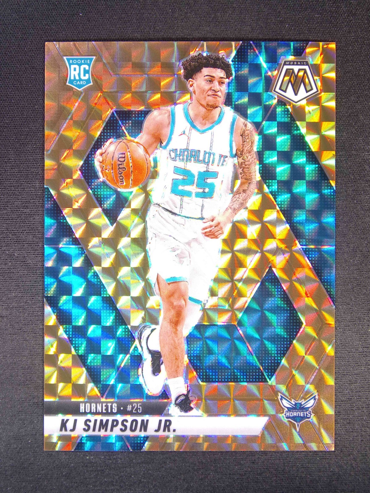 2024-25 Panini Mosaic KJ Simpson Jr. #239 RC Rookie Bronze /75