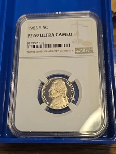 1983 S Proof Jefferson Nickel NGC PF 69 ULTRA CAMEO