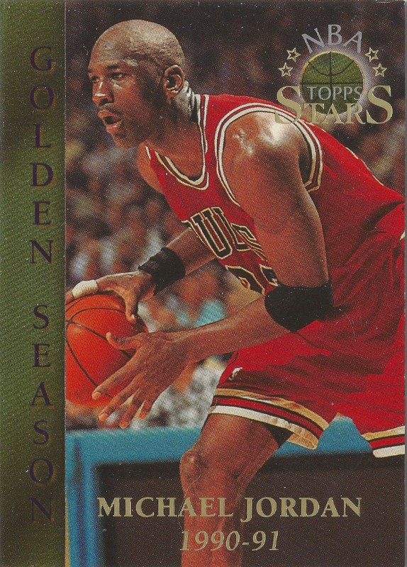 1996 Topps Stars - Golden Season Michael Jordan #74