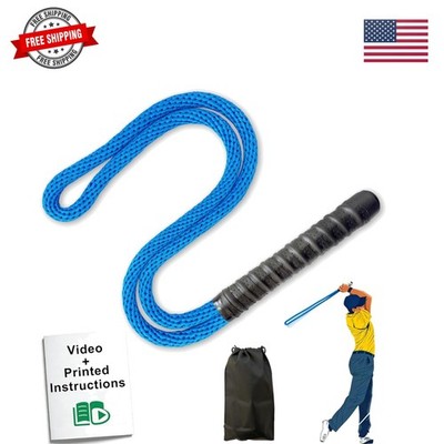 Golf Rope Swing Trainer,Golf Swing Training Aid to Improve Tempo, Strength, R...