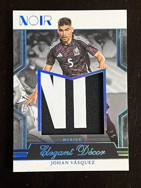 2024-25 Panini Noir JOHAN VASQUEZ Elegant Decor PLATINUM Jersey Patch #1/1
