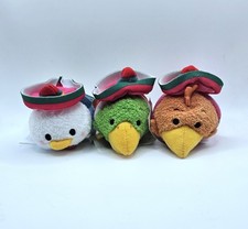 Peluche Disney Tsum Tsum Tres Caballeros Donald, José, Panchito Navidad Adviento
