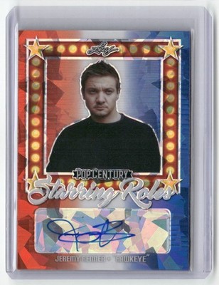 Jeremy Renner 2021 Leaf starring roles auto /2 2021 hawkeye avengers