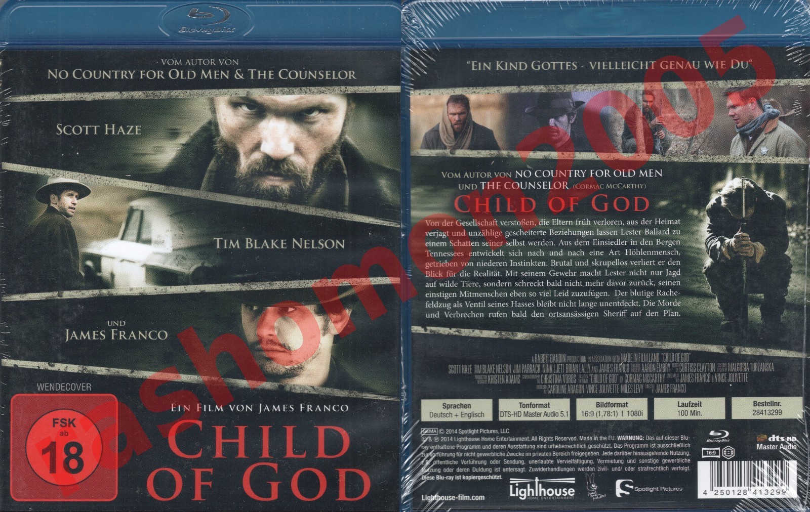 Blu-ray CHILD OF GOD 2013 Scott Haze Tim Blake Nelson James Franco Region B NEW