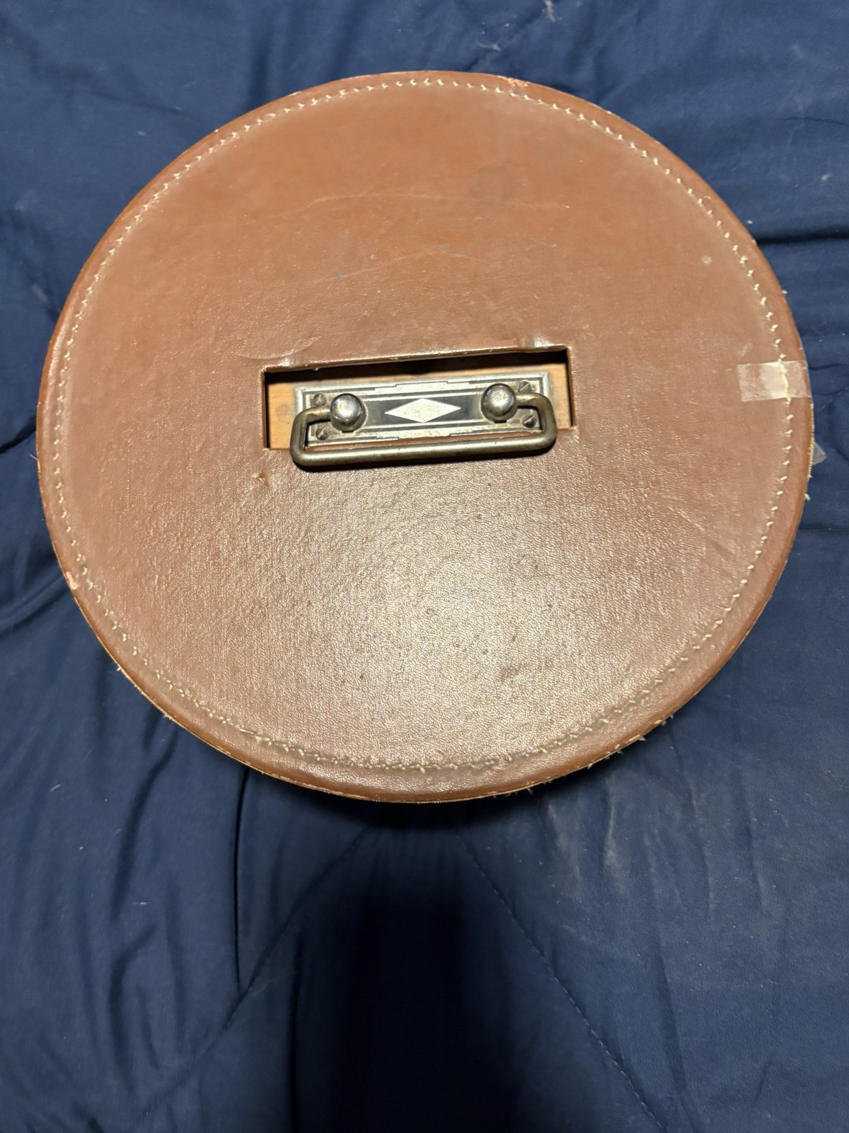 Vintage Drueke Rare PokerChip Set In Wood Carousel Handsome Inlay nice 