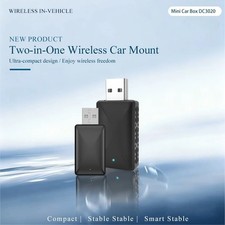 Wireless CarPlay  Android Auto Adapter 2in-1 Dongle for Wireless Car Smart Play