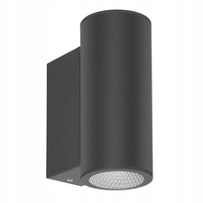 Image of 14w Led Wall Light 3k Black Aluminium Ip54 Modern 1204lm
