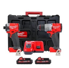 Milwaukee Combi Drill & Impact Driver Twin Kit M18FPP2A3-302P 18V Cordless FUEL