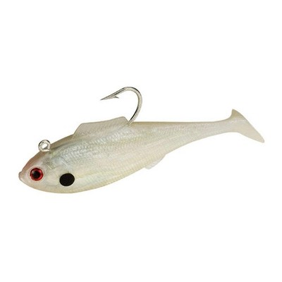 Tsunami Holographic Deep Swim Shad Soft Bait - 5'' (2 Pack) - Pearl Spot