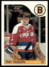 1985-86 O-Pee-Chee #136 Pat Riggin Boston Bruins