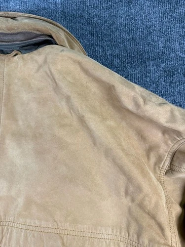 Vintage Timberland Leather Jacket Size L Brown Utility Field Coat image 16