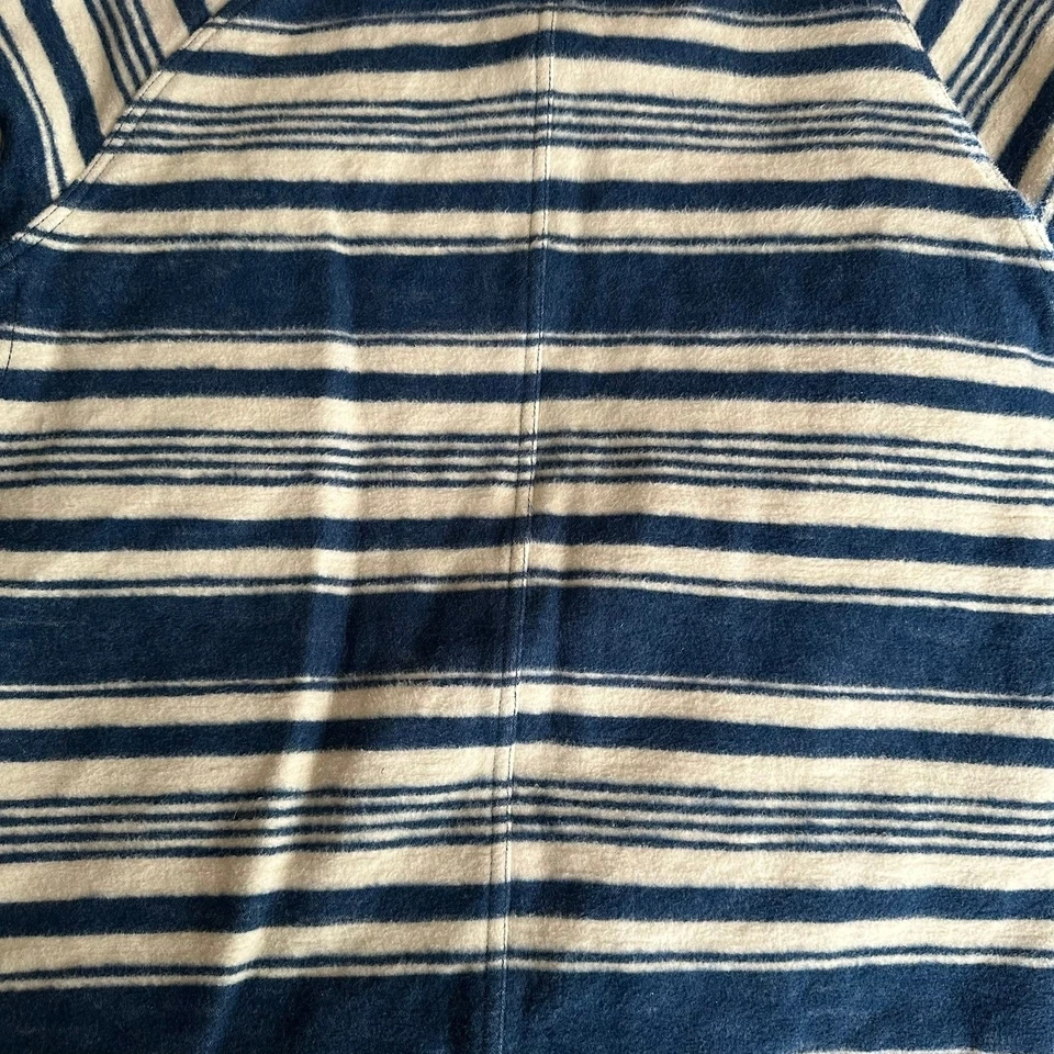 Scotch & Soda Men XL True Blue Amsterdams Blauw Blue White Striped Cotton Jacket - Image 3 of 4