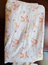 Rainbows And Unicorns Full Size Sheet Set With Pillow Sham. Pillowfort Brand