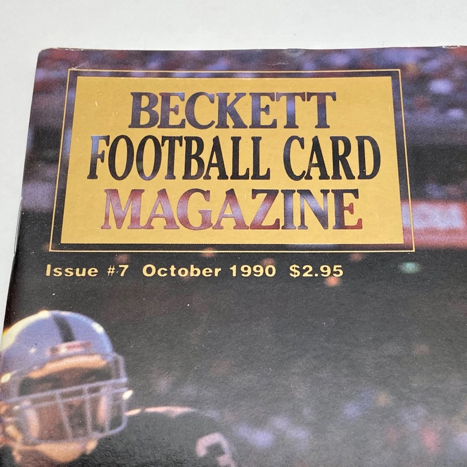 Vintage Beckett Football Card Magazine Issue #7 Oct, 1990 Jerry Rice Jim Everett - Image 2 of 4