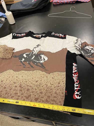 Martini Ranch Erwachsenen Shirt XL Barrel Racing Extrem Langarm Rodeo Cowboy AOP - Bild 11 von 12