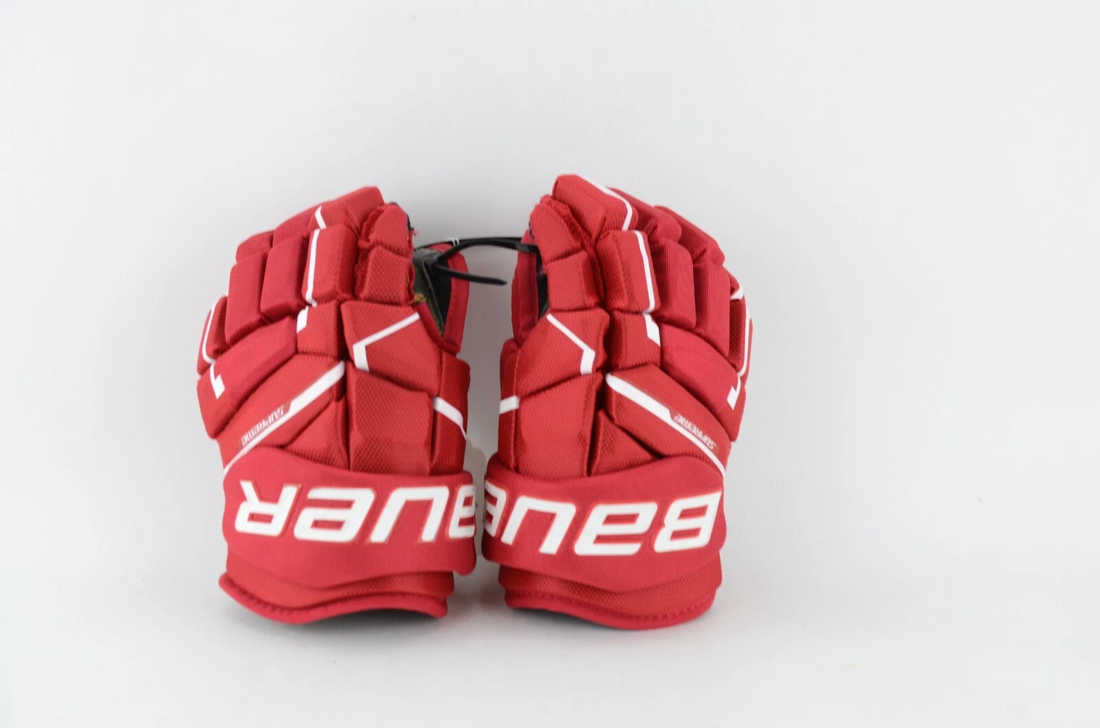 Gants de hockey sur glace Bauer Supreme M5 Pro rouge/blanc junior taille 11 (0808 2040)