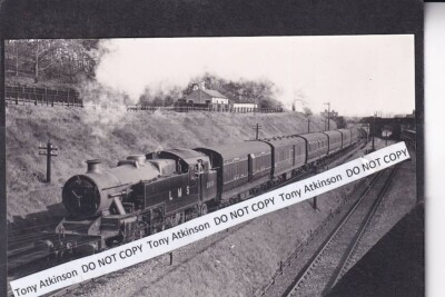 LMS - CLASS 4   2-6-4T NO. 2600 @ SANDY  - VINTAGE IMAGE - # L14133