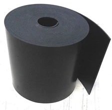 Neoprene Sheet Rubber Solid Strip 1/8" Thick x 8" W x 25-Foot 1-pc Roll 60 Duro