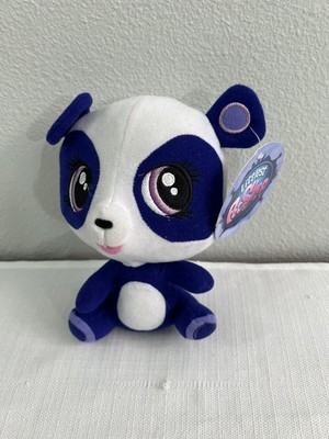 (NWT) The Littlest Pet Shop Penny Purple Panda Bear Plush Toy Factory Doll LPS