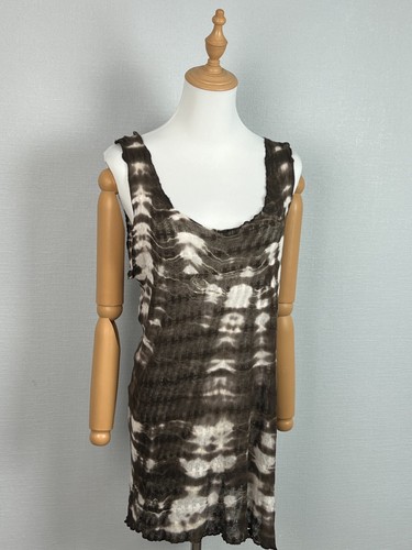 All Saints Spiltafields Brown Sleeveless A-Line Summer Short Dress Size 12 - Picture 5 of 18