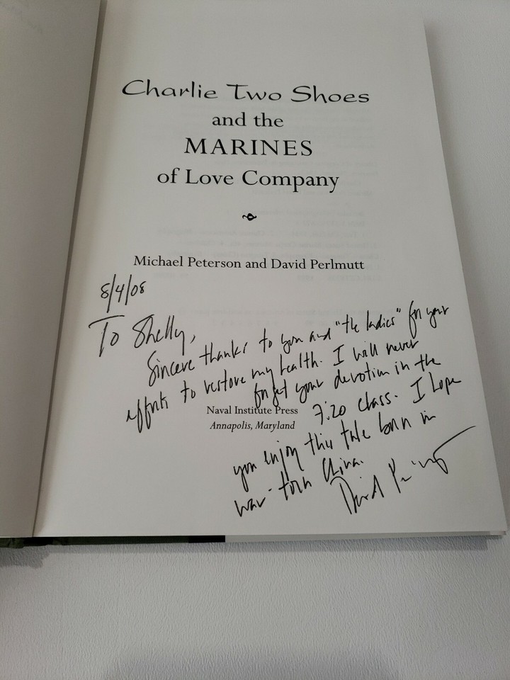 Autographed Charlie Two Shoes and the Marines of Love Company