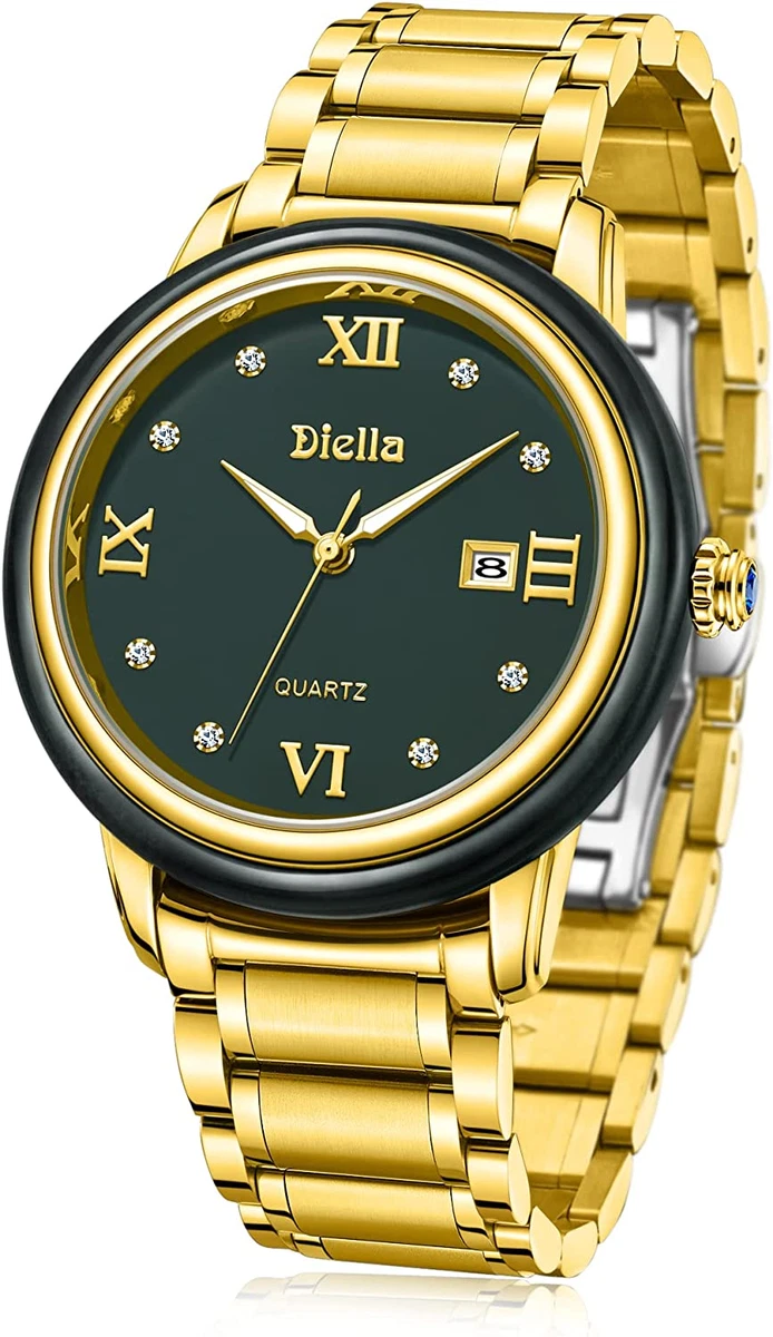 Luxury Dress Watches for Men with Japanese Quartz Movement Dark