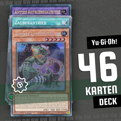 Yugioh! - Antiker Antrieb Deck - 46 Karten - Spielbereit - komplett Deutsch!