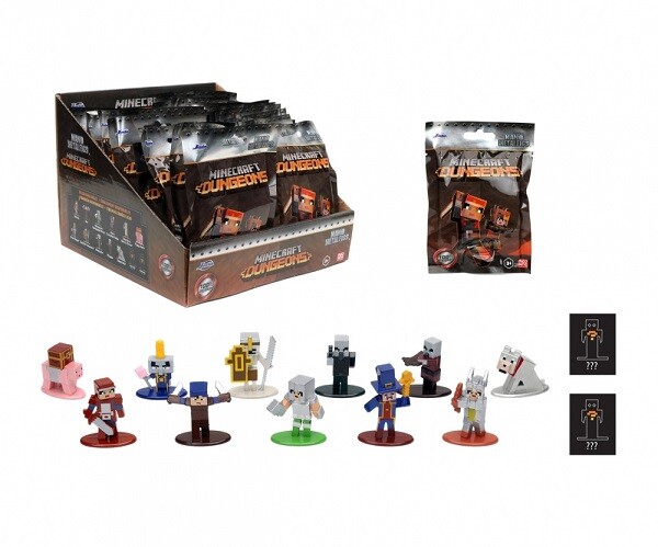 Nanofiguras Minecraft De 4 Cm En Sobre Sorpresa – Display Coleccionable – 13 Personajes Diferentes