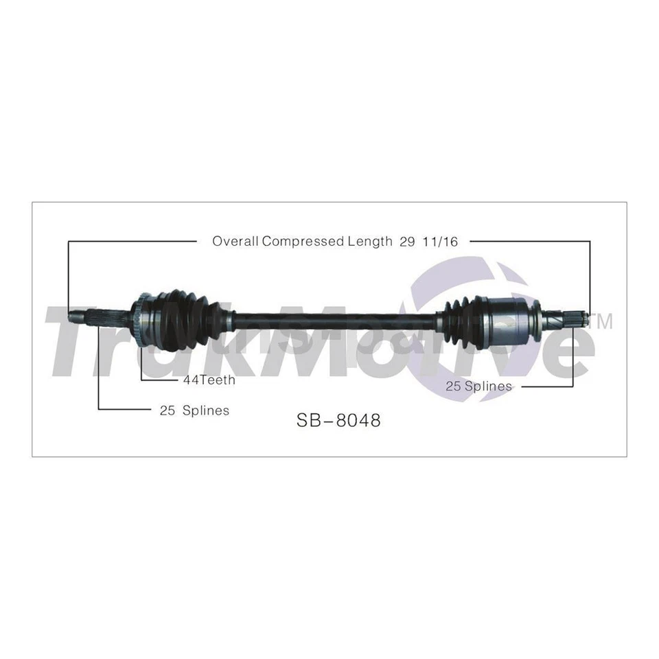 KIT DE COJINETE DE RUEDA Y EJE CV MANUAL 4X PARA SUBARU LEGACY 2004 AWD TRAKMOTIVE WJB Foto 2 de 4