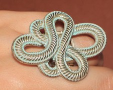 large adjustable bold statement Halloween resin alloy abstract clubwear ring