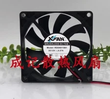 XFAN RDD8015B1 8015 DC12V 0.27A 8CM 2-Wire Inverter Fan