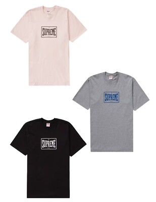 Supreme Warm Up Tee Khaki Black Heather Grey Size M/XXL