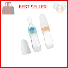 PandaEar 2 Pack Silicone Baby Food Dispensing Spoon|4 oz Infant Fruit Squeeze Fe