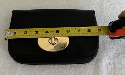 COACH Restored Liv Pouch Crossbody Black Polished Pebble  display picture 1