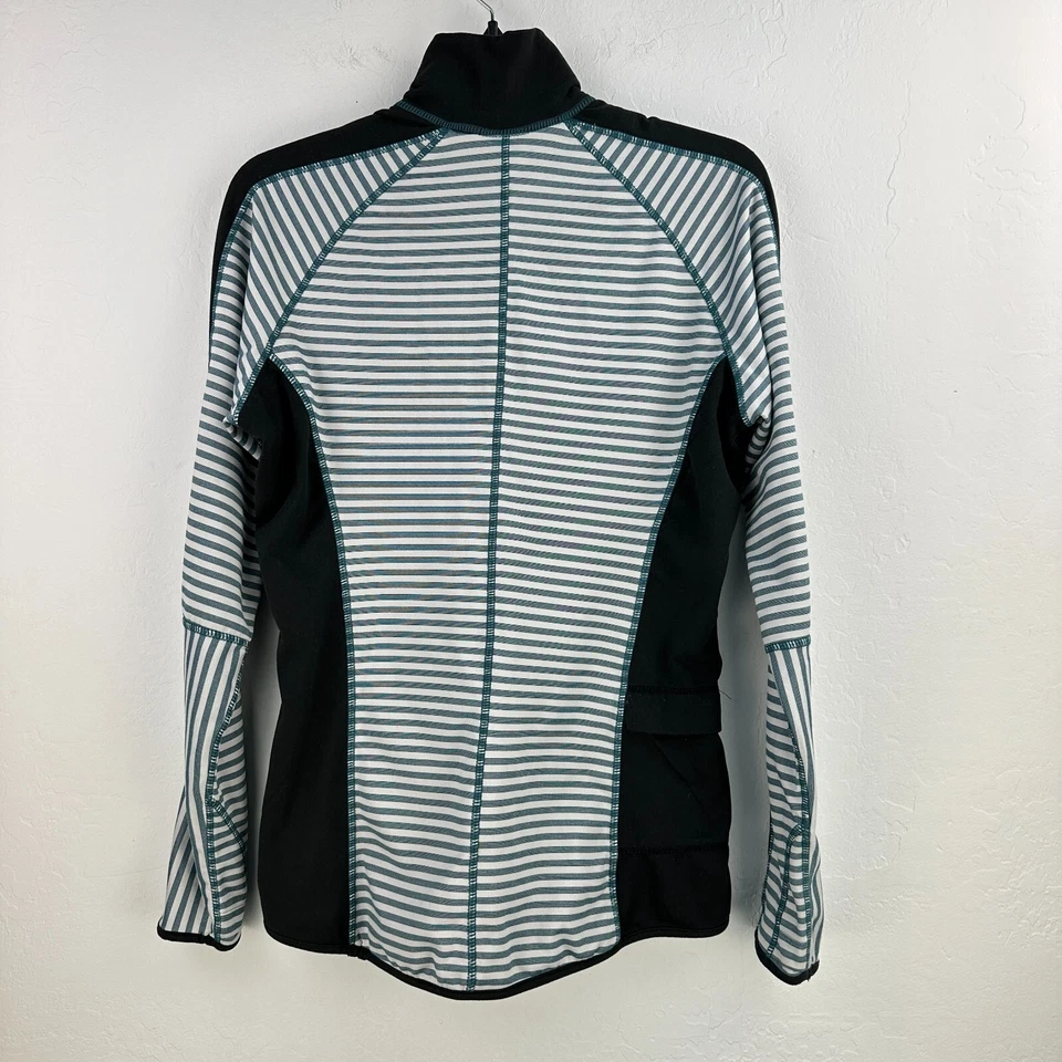 Irideon 1/4 Zip Pullover Womens L Blue Striped Horse Riding Training Equestrian - Image 2 of 4