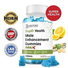 Super Health Male Enhancement Max Gummies 1393MG 60 Gummys