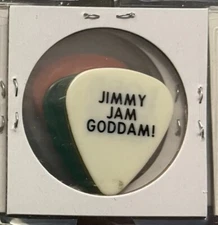 Vintage '80s Lord Tracy Jimmy Jam Tour Guitar Pick Hair Metal Hard Rock Glam