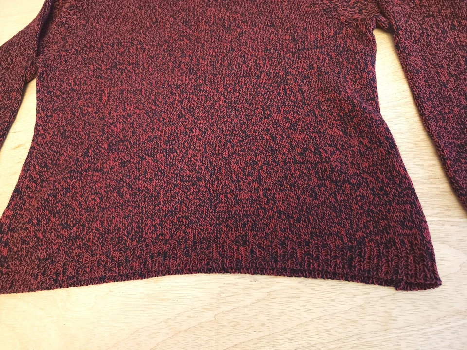 Pulôver feminino Appleseed's Petites tamanho grande PL vermelho malha suéter casual - Imagem 3 de 4