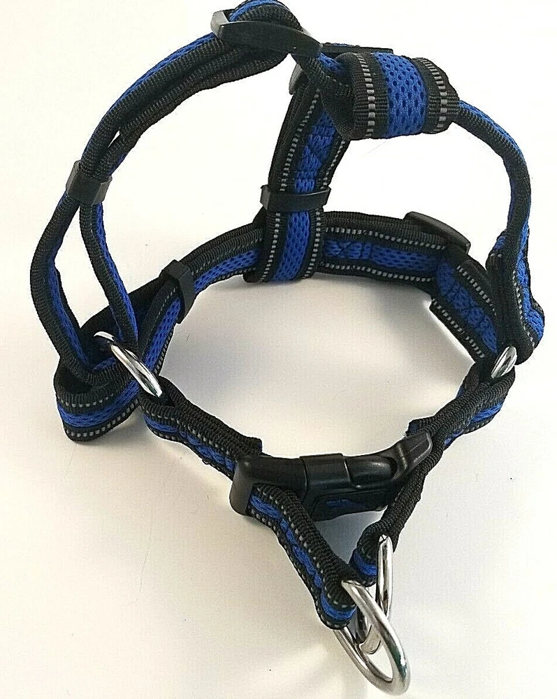 Dog Harness No Pull Size Small Step In ~ Thin Blue Line ~ Adjustable Strap Walk