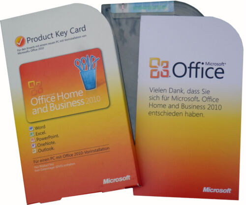 Microsoft OFFICE 2010 Home & Business Dauerhafte Vollversion Box PKC 32/64Bit DE - Bild 1 von 5